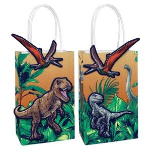 NWT Jurassic World 8pc Create Your Own Paper Bags for party favors